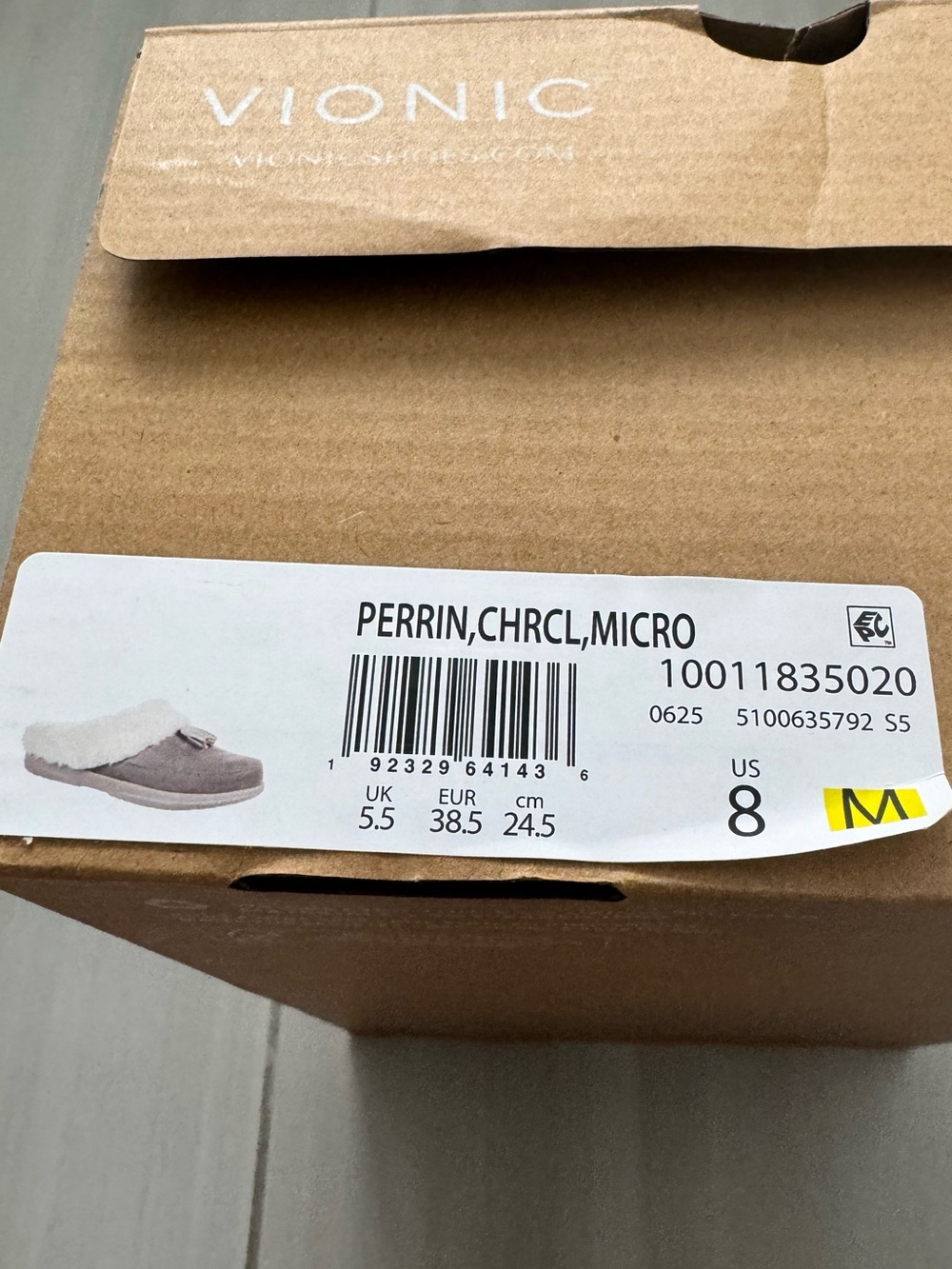 Vionic Perrin Women's Arch Supportive Slipper with Removable Insoles size 8 - Picture 7 of 7